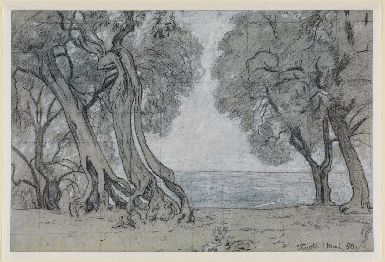 Oliventrær ved Tivoli av Hans Thoma