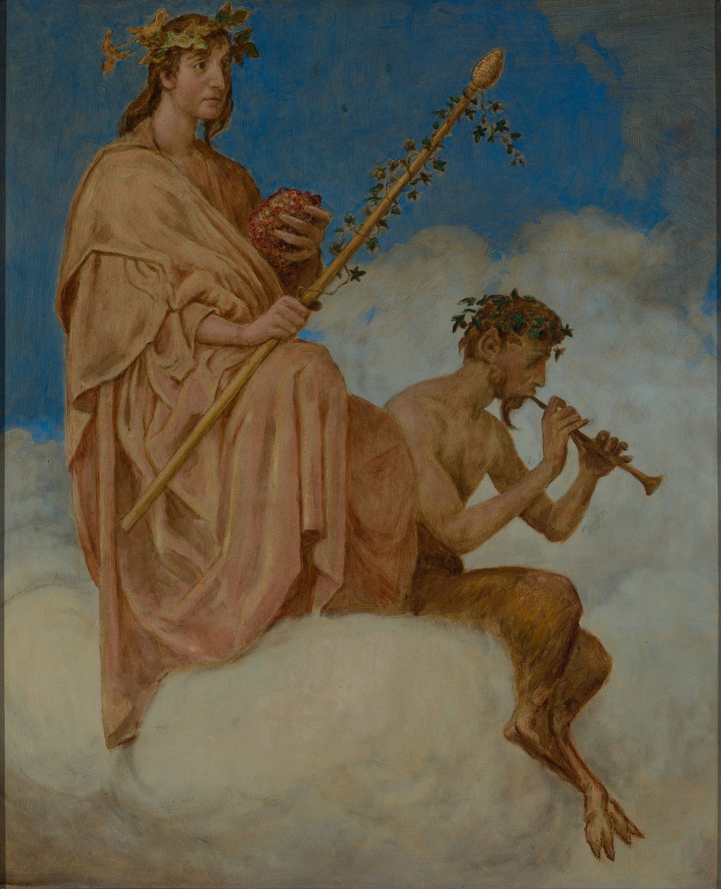 Oktober (vinguder) av Hans Thoma