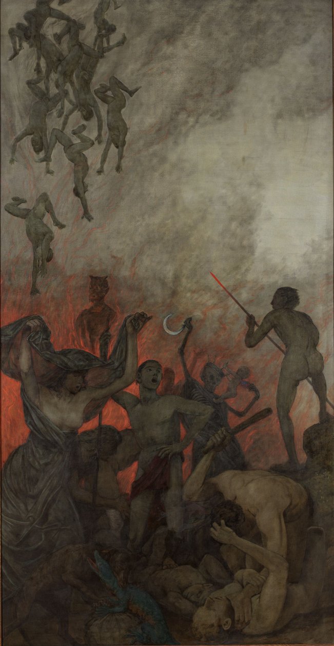 Påsketriptyk: Helvete av Hans Thoma