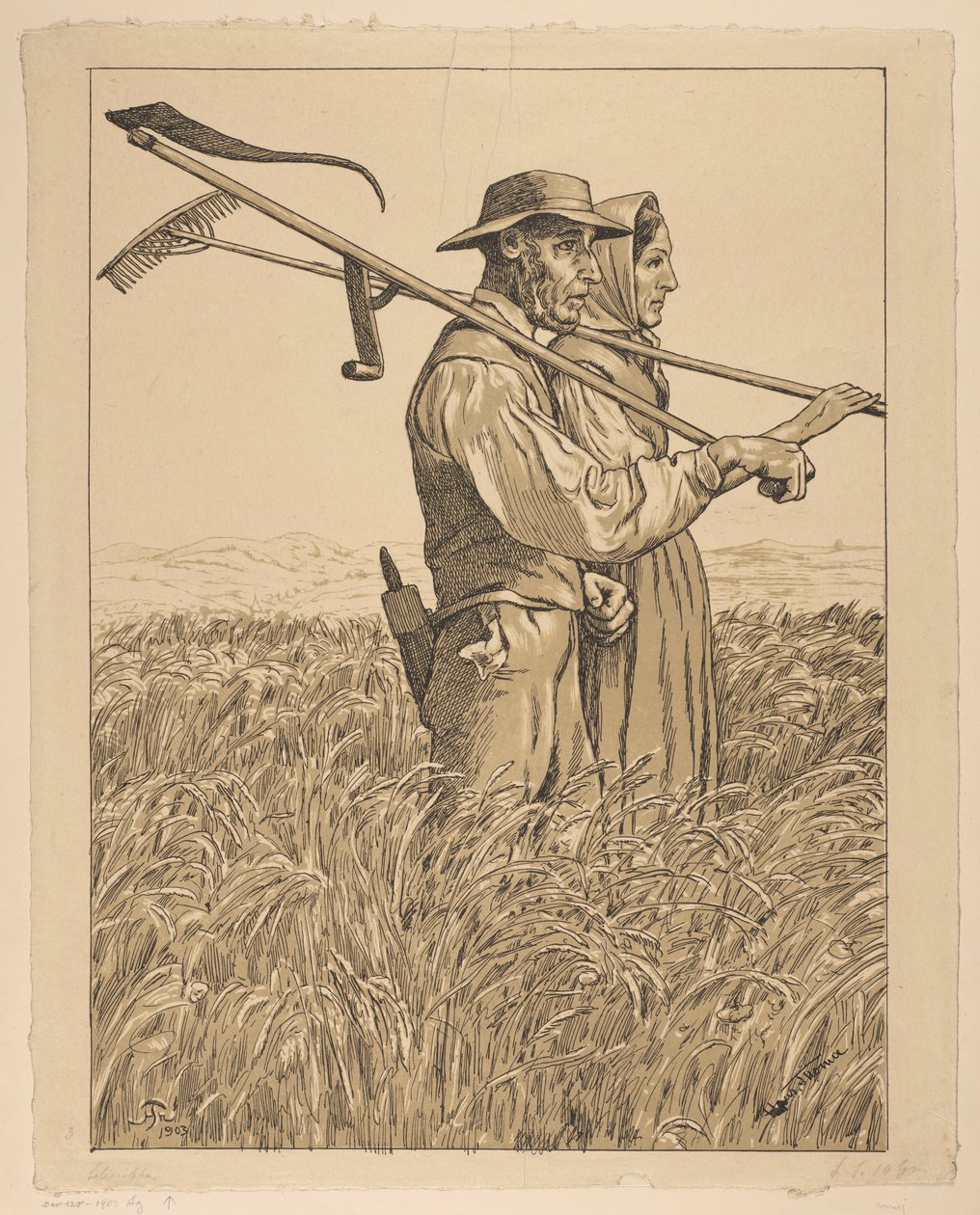 To gressklippere av Hans Thoma