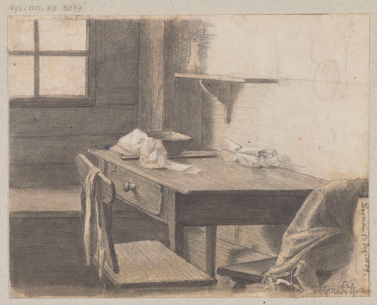 Kunstnerens rom i Bernau av Hans Thoma