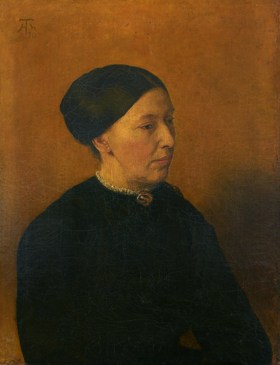 Portrett av fru Zeiner av Hans Thoma