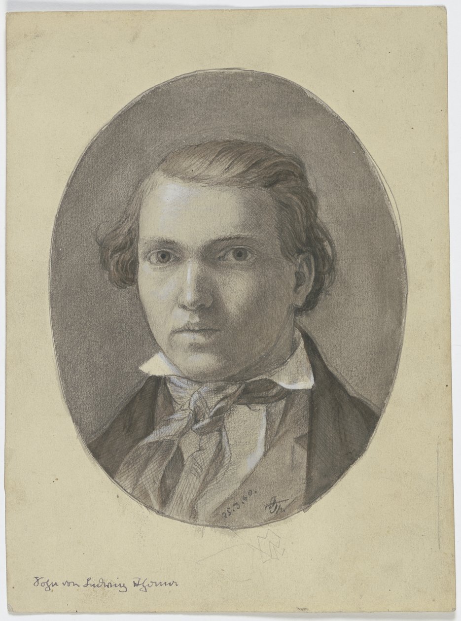 Portrett av en sønn av Ludwig Thoma av Hans Thoma