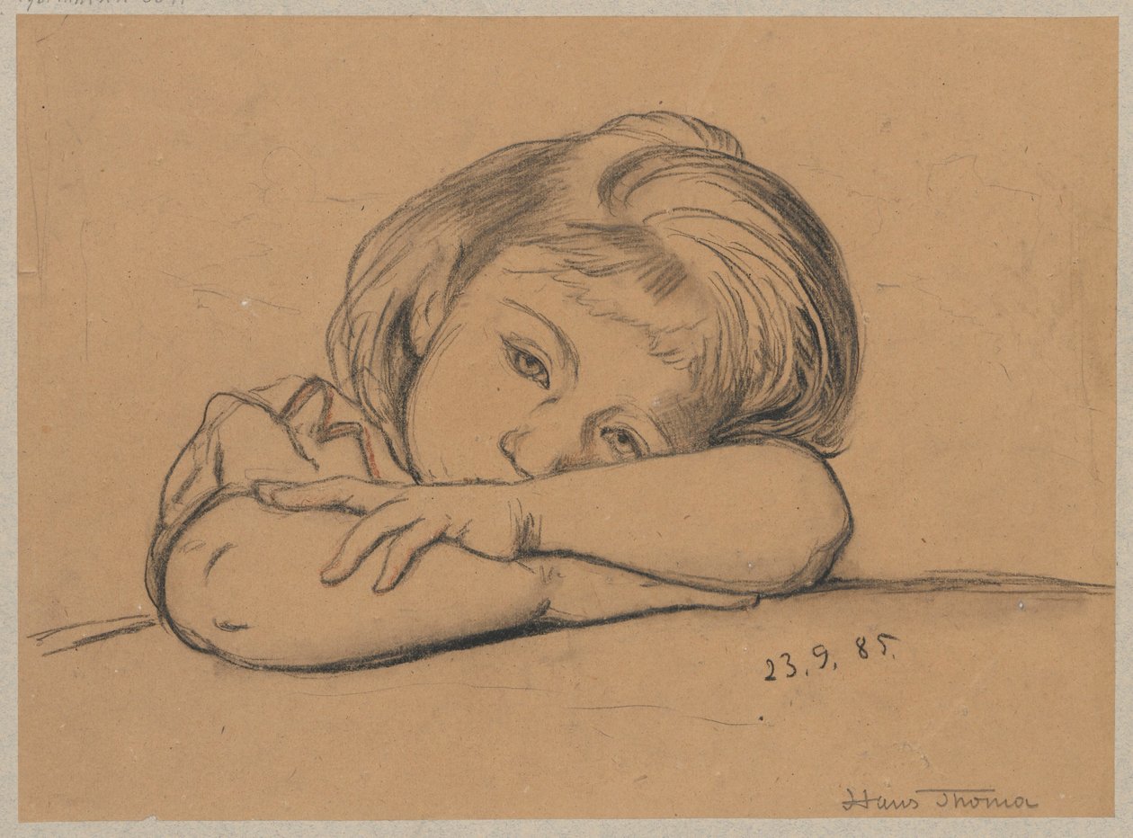 Portrett av Elli av Hans Thoma