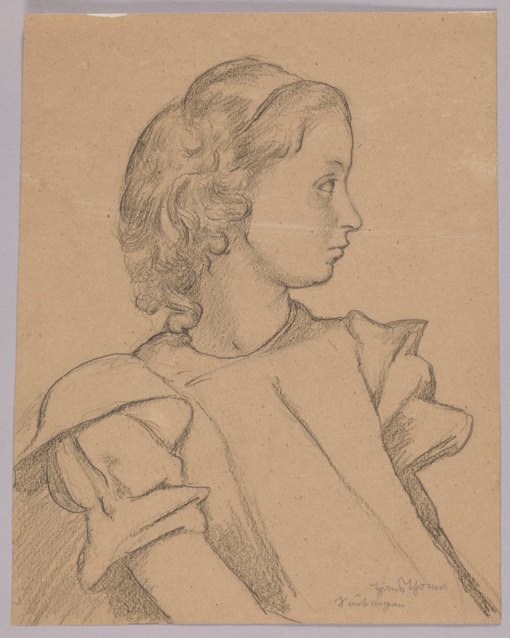 Portrett av en jente av Hans Thoma