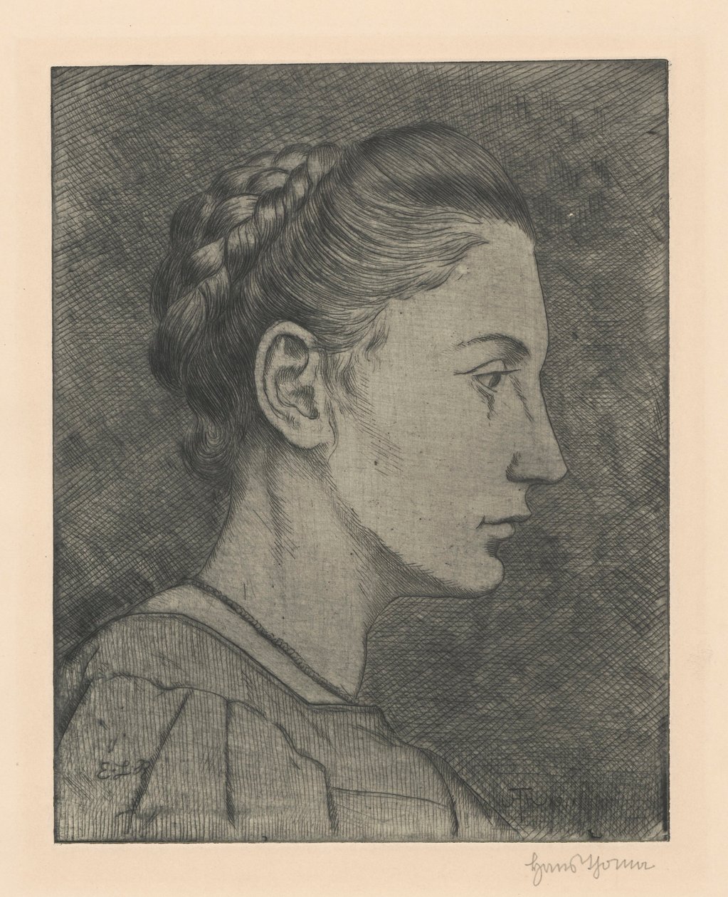 Portrett av Bettina von Arnim av Hans Thoma