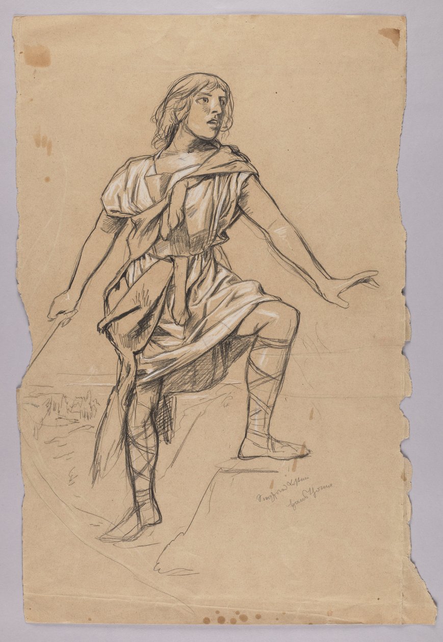 Kostymedesign for Siegfried av Hans Thoma