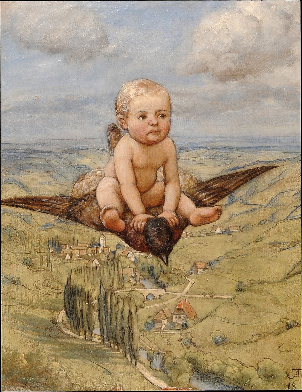 Ridning på en fugl av Hans Thoma