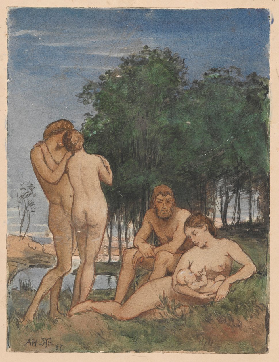 Idyllisk scene av Hans Thoma