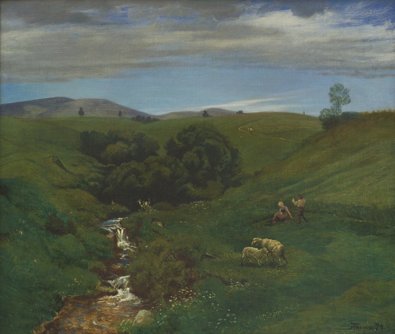 Eng i Schwarzwald ved Bernau av Hans Thoma