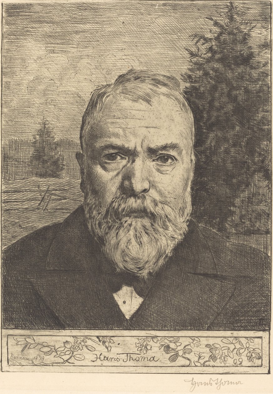 Selvportrett II av Hans Thoma