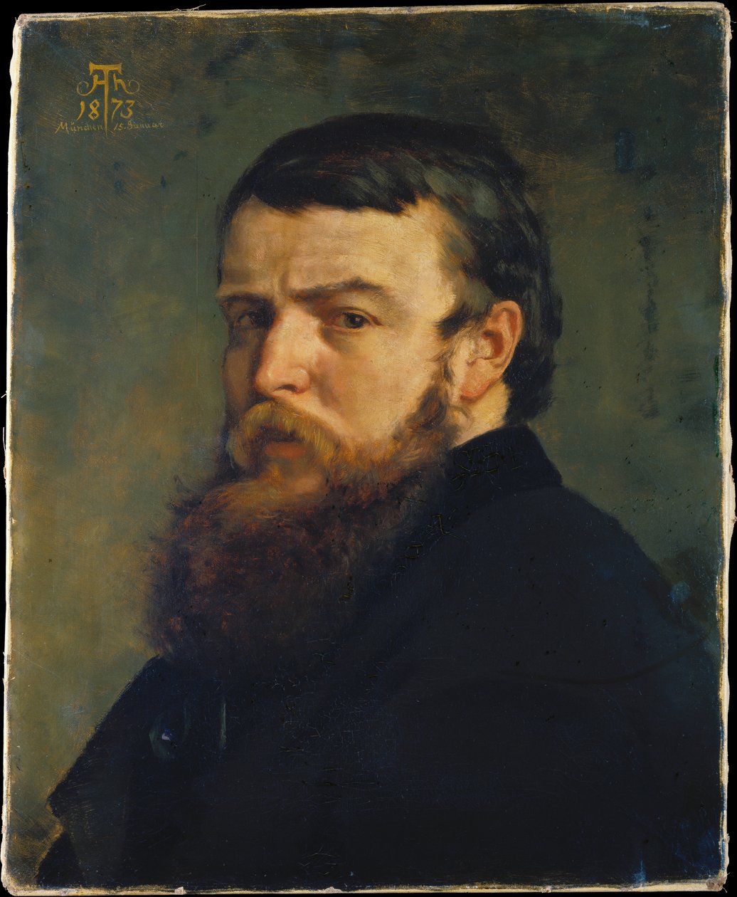 Selvportrett fra München av Hans Thoma