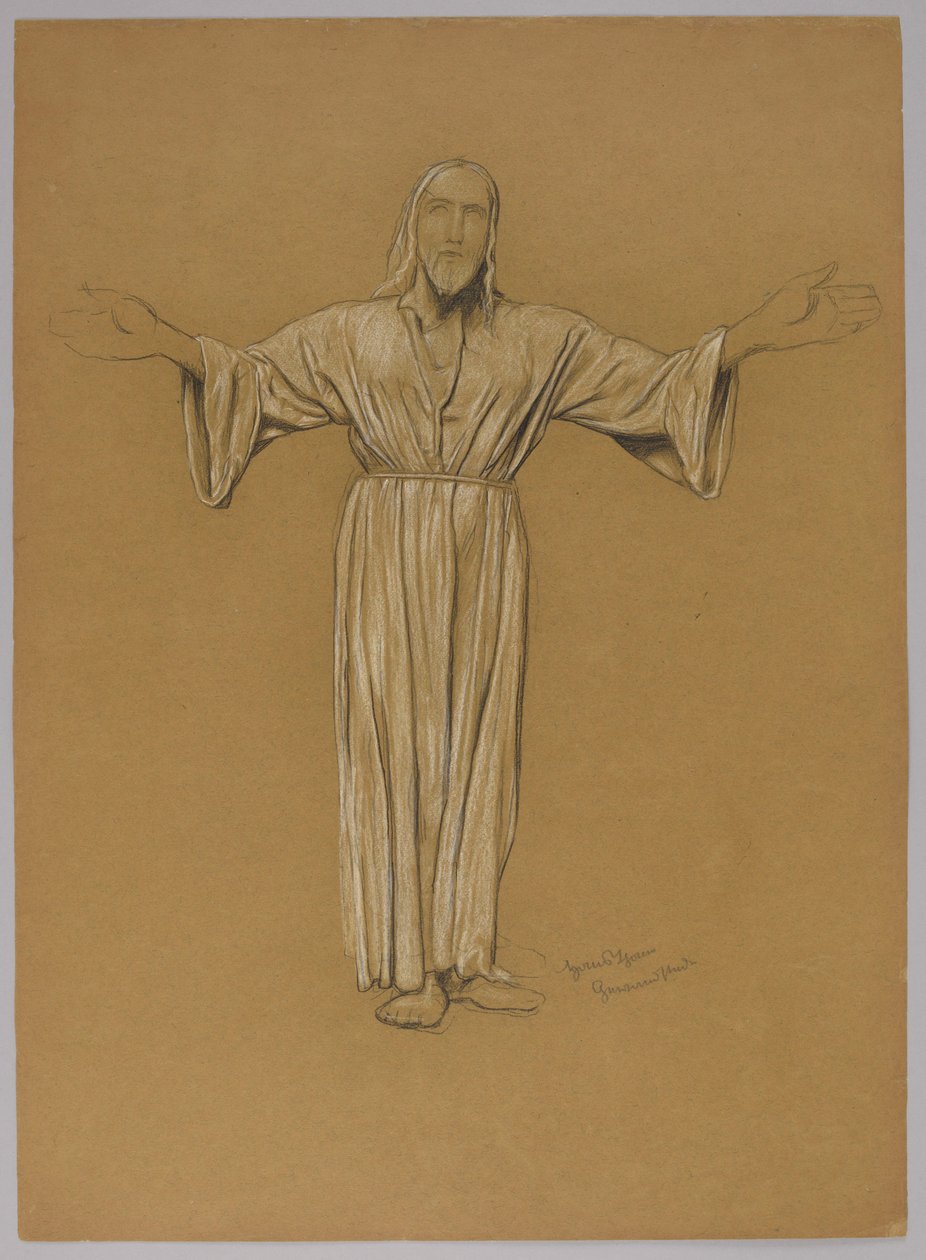 Studie av Kristusfiguren av Hans Thoma