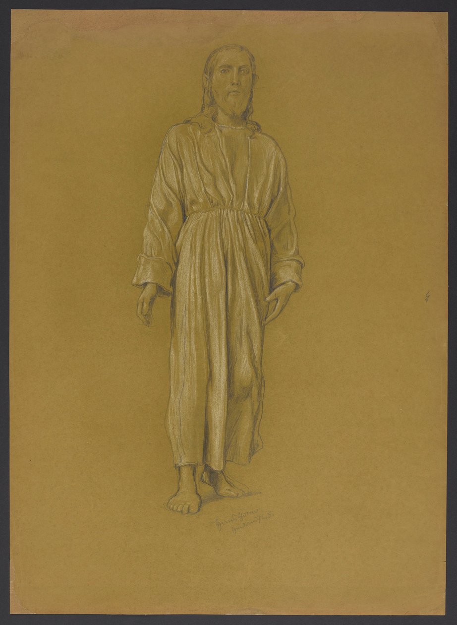Studie av Kristusfiguren av Hans Thoma