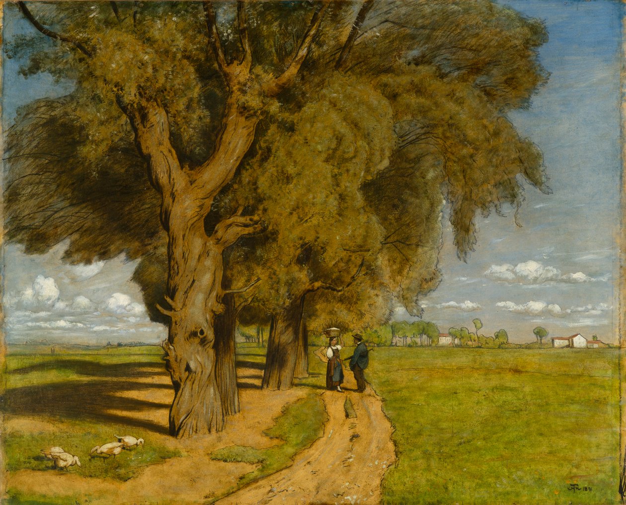 Sommer (Landskap nær Karlsruhe) av Hans Thoma
