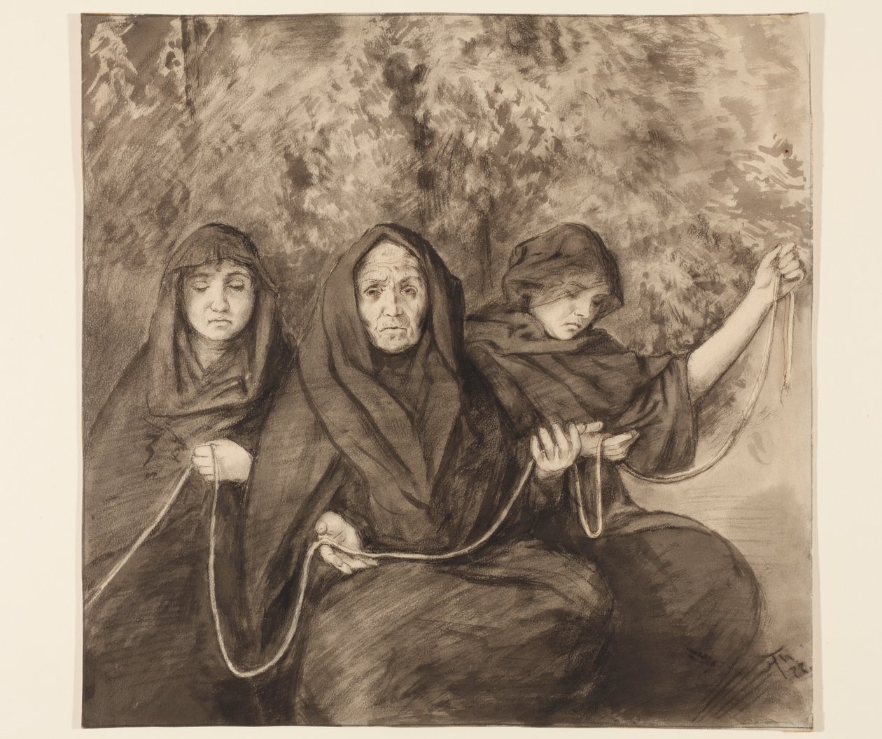 Tre norner av Hans Thoma
