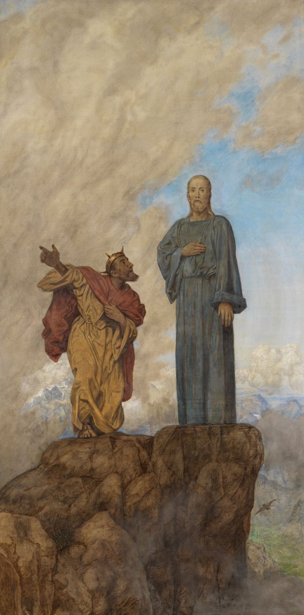 Kristi fristelse av Hans Thoma