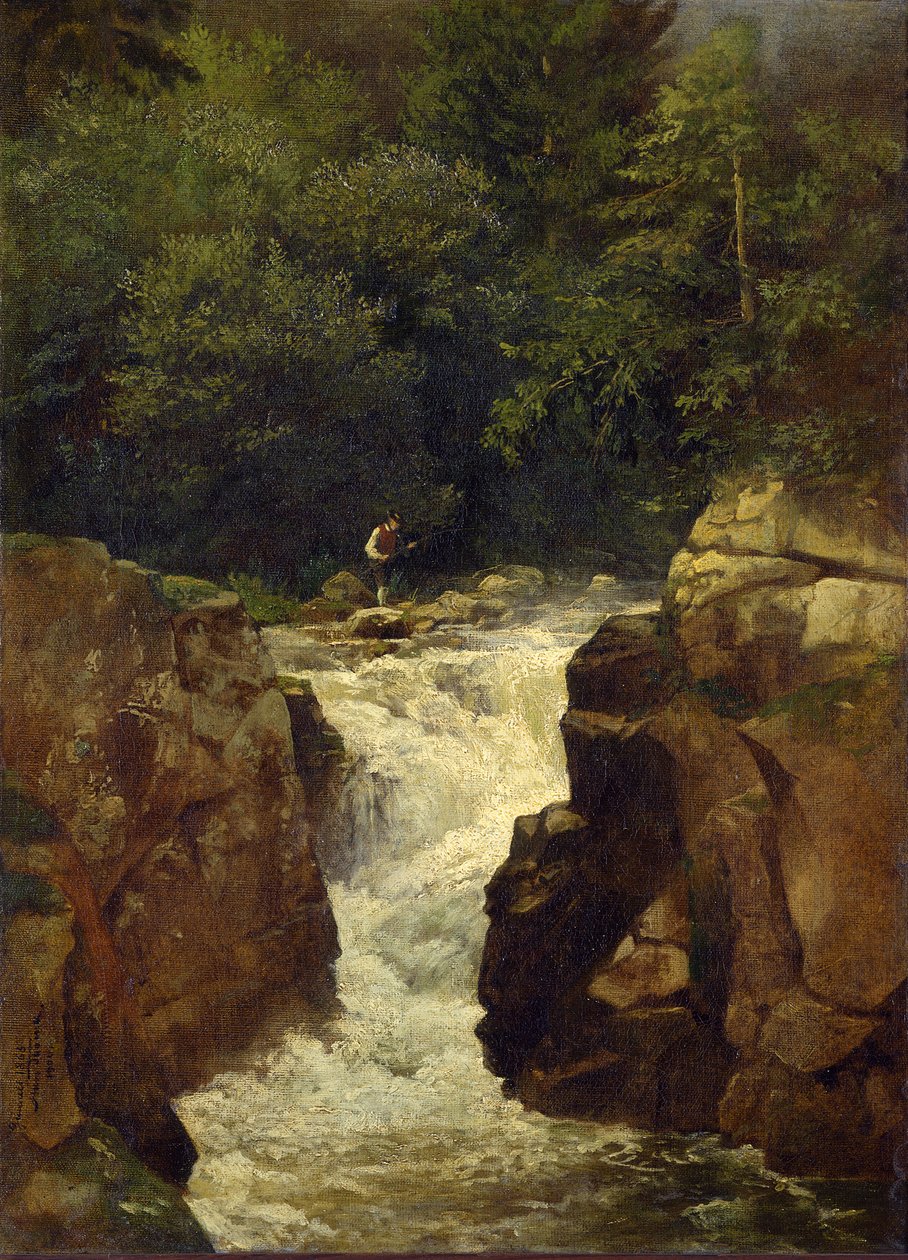 Foss ved Sankt Blasien av Hans Thoma