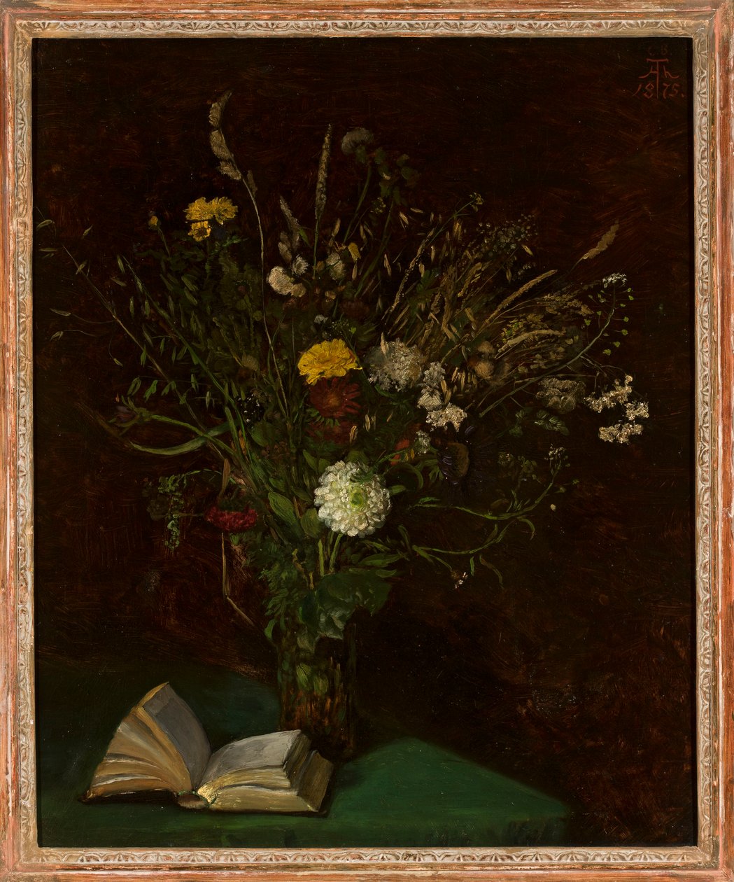 Vase med blomster av Hans Thoma
