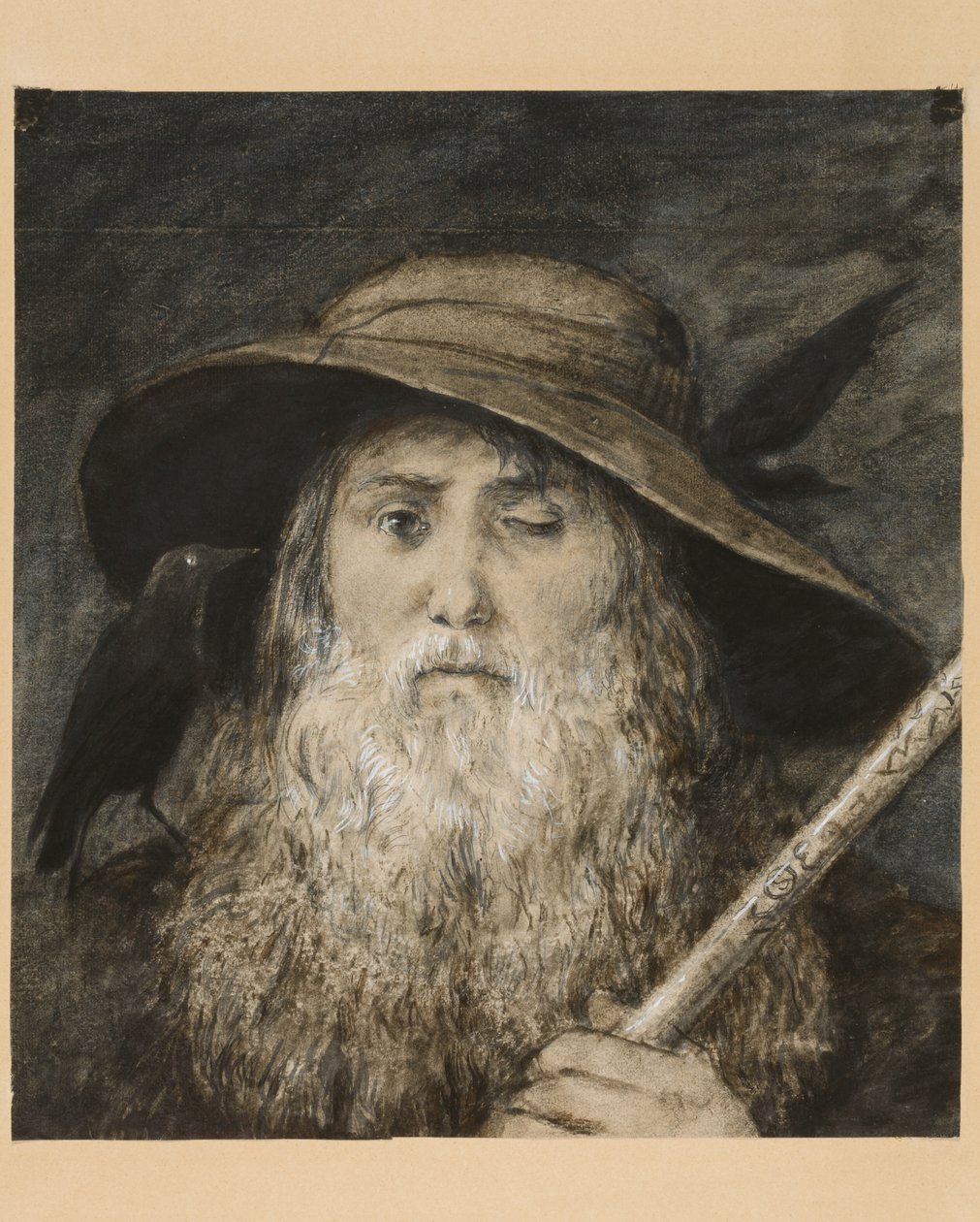 Wotan som vandrer av Hans Thoma