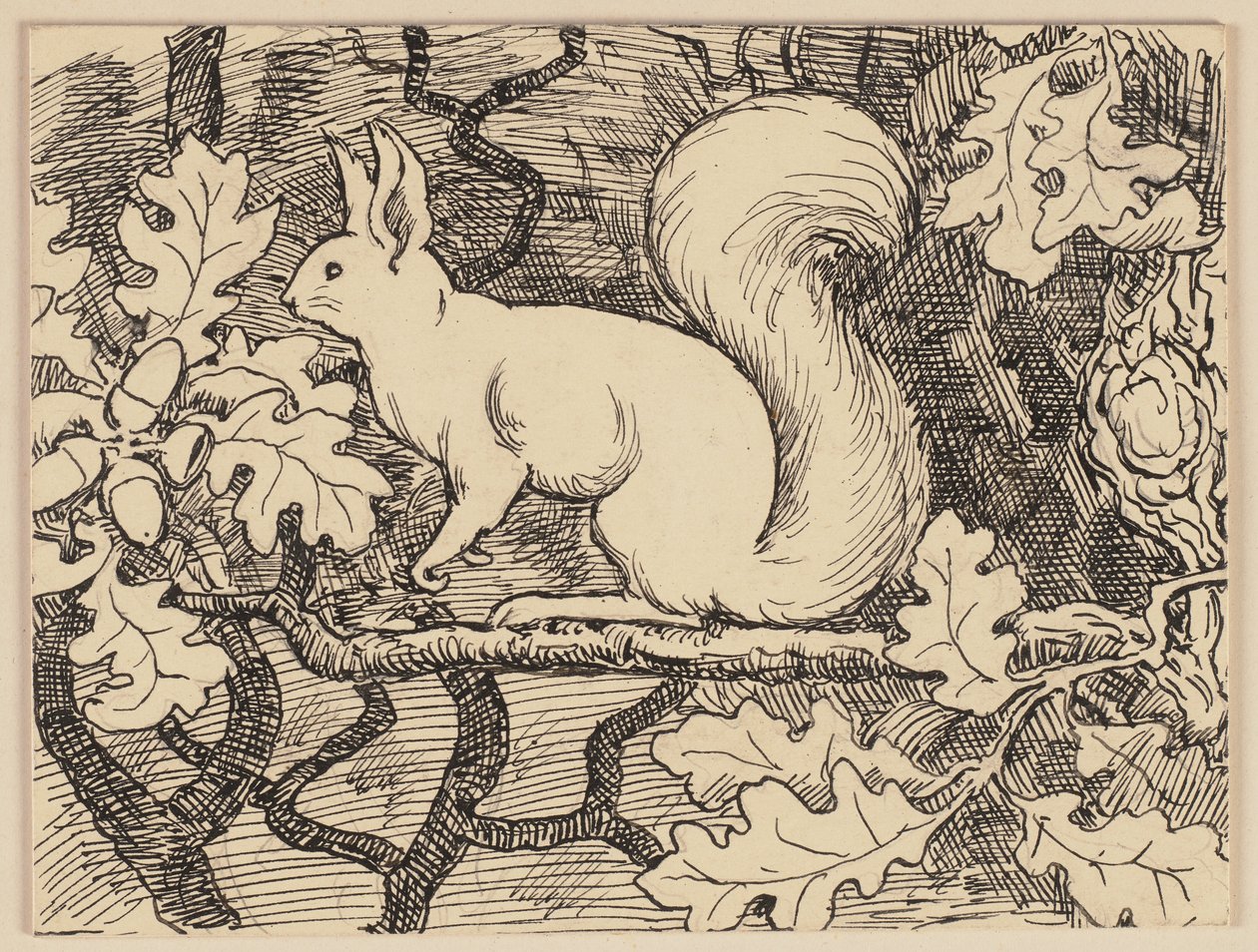 Illustrasjon til læreboken: Eichhorn av Hans Thoma