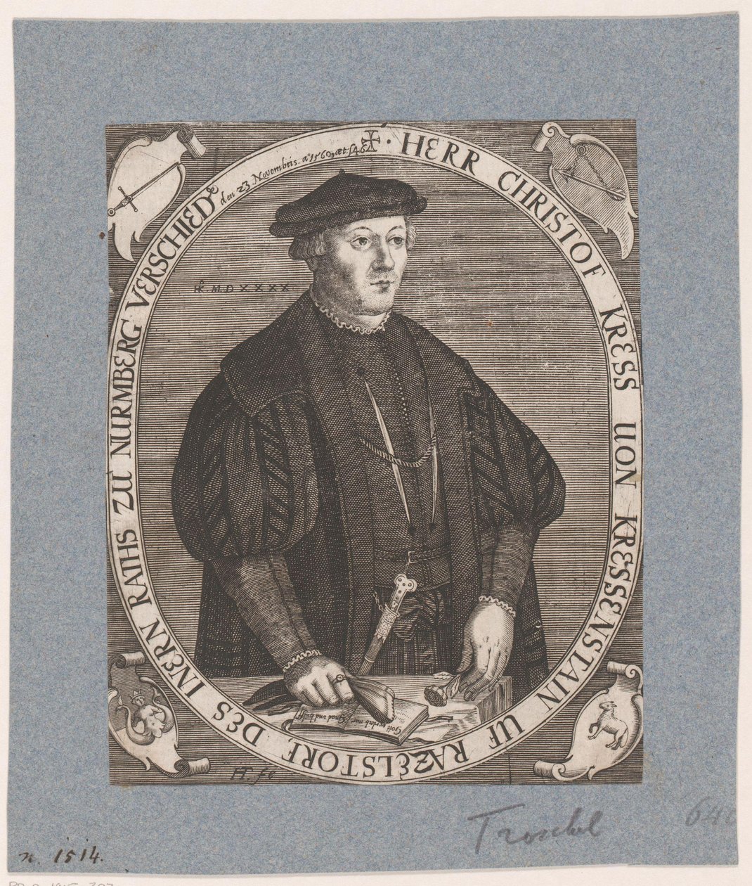 Portrett av Christoph II Kreß von Kressenstein av Hans Troschel