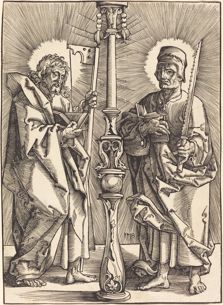 Saint James the Mindre og Saint Simon av Hans Vischer