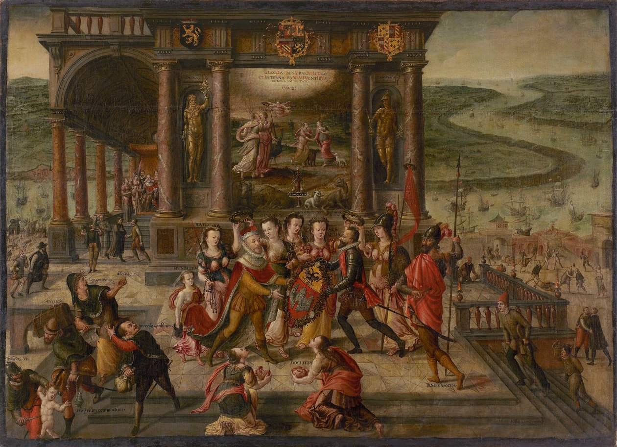 Allegori om Antwerpens fall 17. august 1585, 1585-1586. av Hans Vredeman de Vries