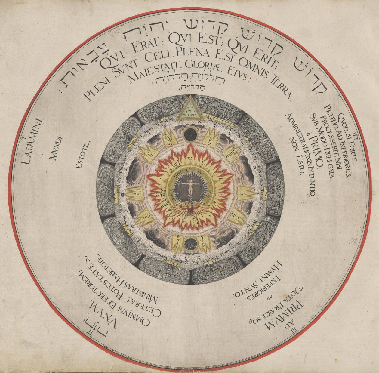 Illustrasjon fra boken Amphitheatre of Eternal Wisdom av H. Khunrath, 1595. av Hans Vredeman de Vries