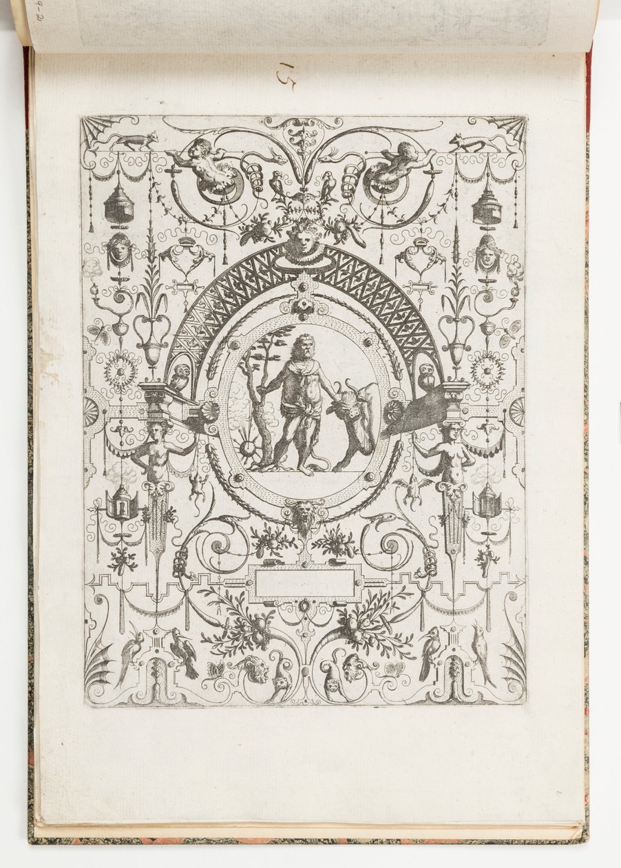 Plate 15, fra Grotteßco på forskjellige måter (Various Grotesques) av Hans Vredeman de Vries