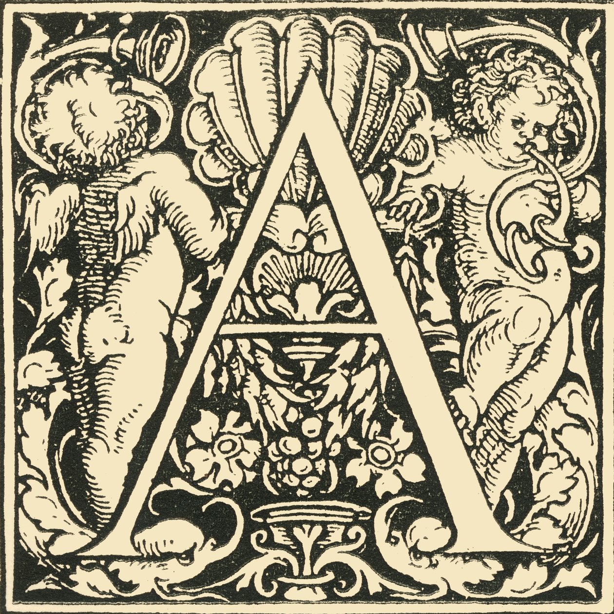A - An Alphabet av Hans Weiditz, c1520-1521, 1908. av Hans Weiditz