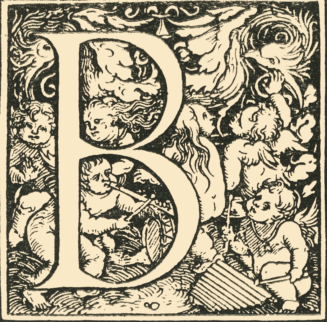 B - An Alphabet av Hans Weiditz, c1520-1521, 1908. av Hans Weiditz