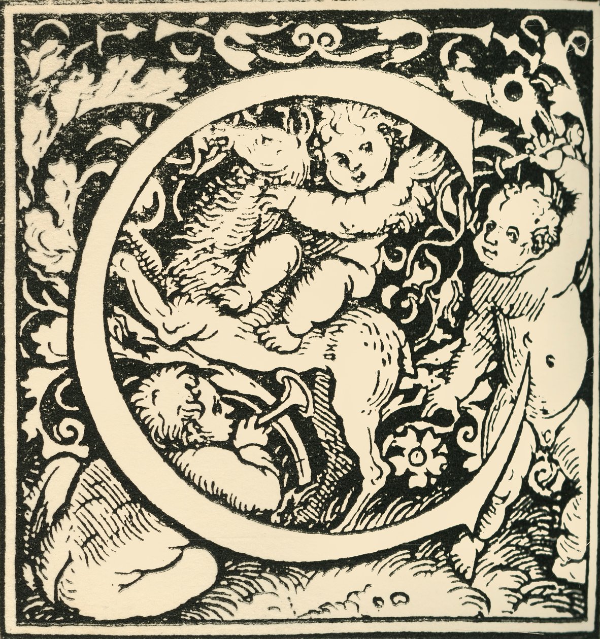 C - An Alphabet av Hans Weiditz, c1520-1521, 1908. av Hans Weiditz