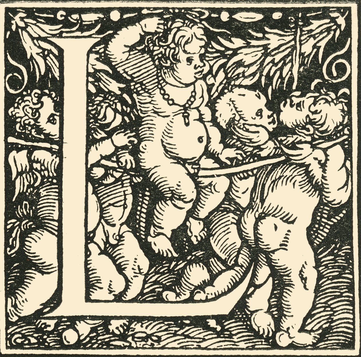 L - An Alphabet av Hans Weiditz, c1520-1521, 1908. av Hans Weiditz