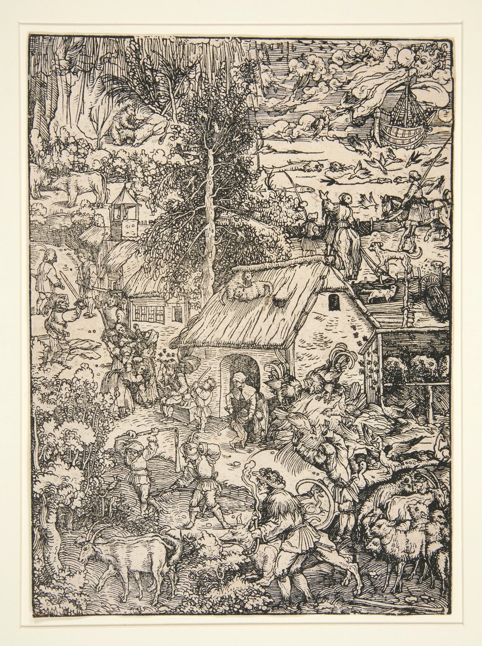 Landlig scene av Hans Weiditz