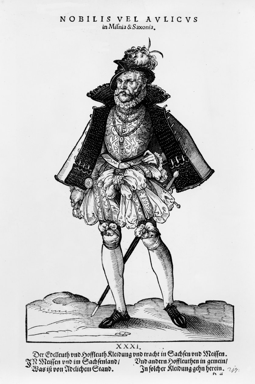 A Nobleman from Misnia und Saxonia, illustrasjon fra 
