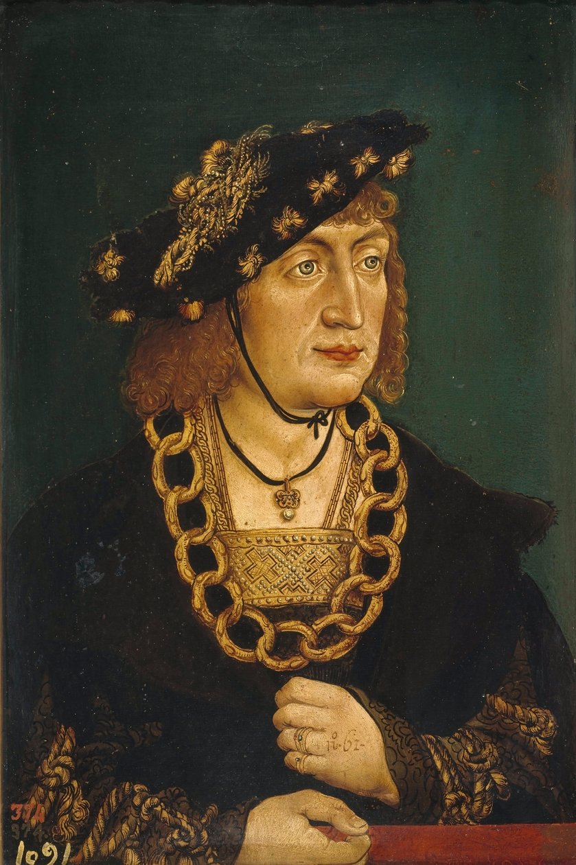 Portrett av Fredrik III av Hans Wertinger