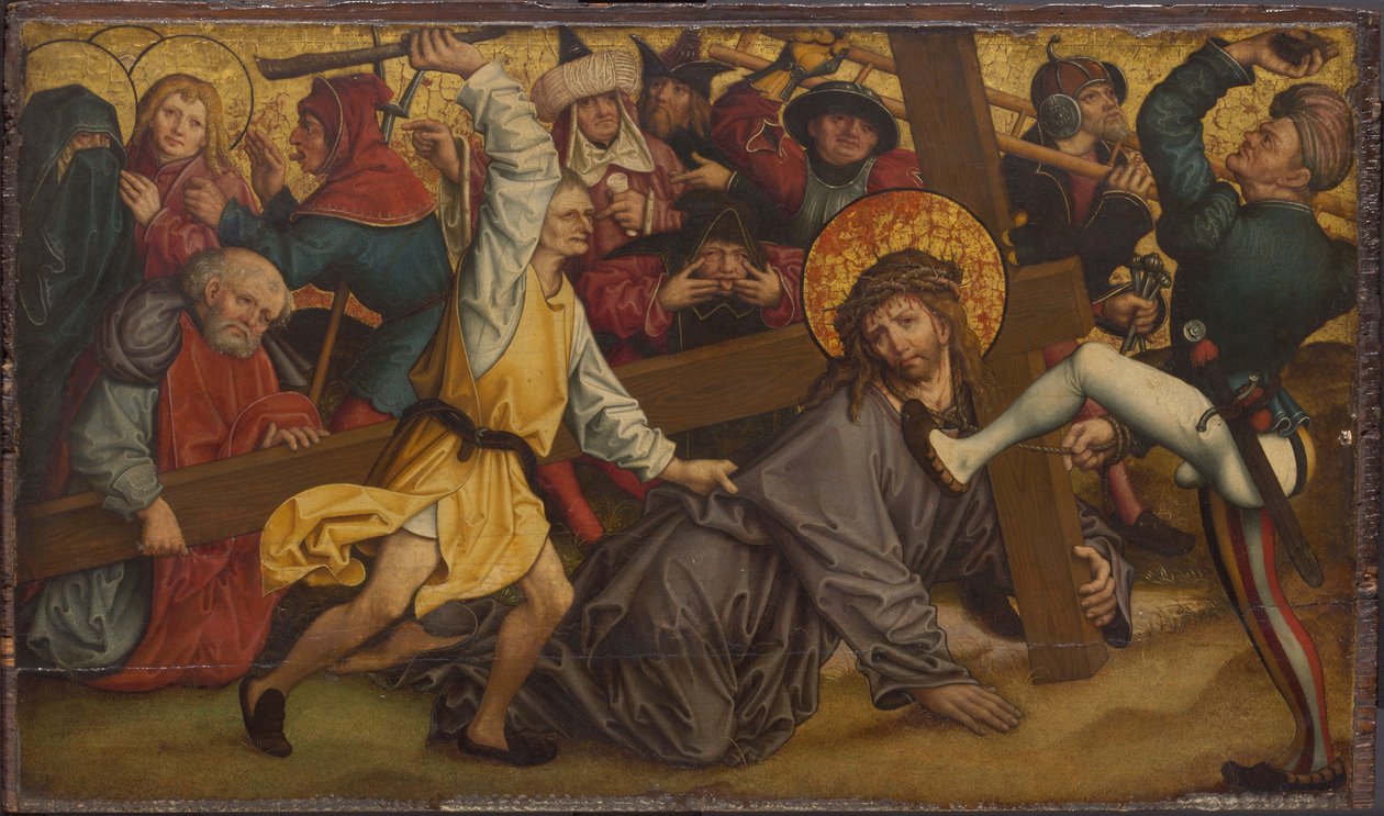 Kristus bærer korset av Hans or Johan Maler