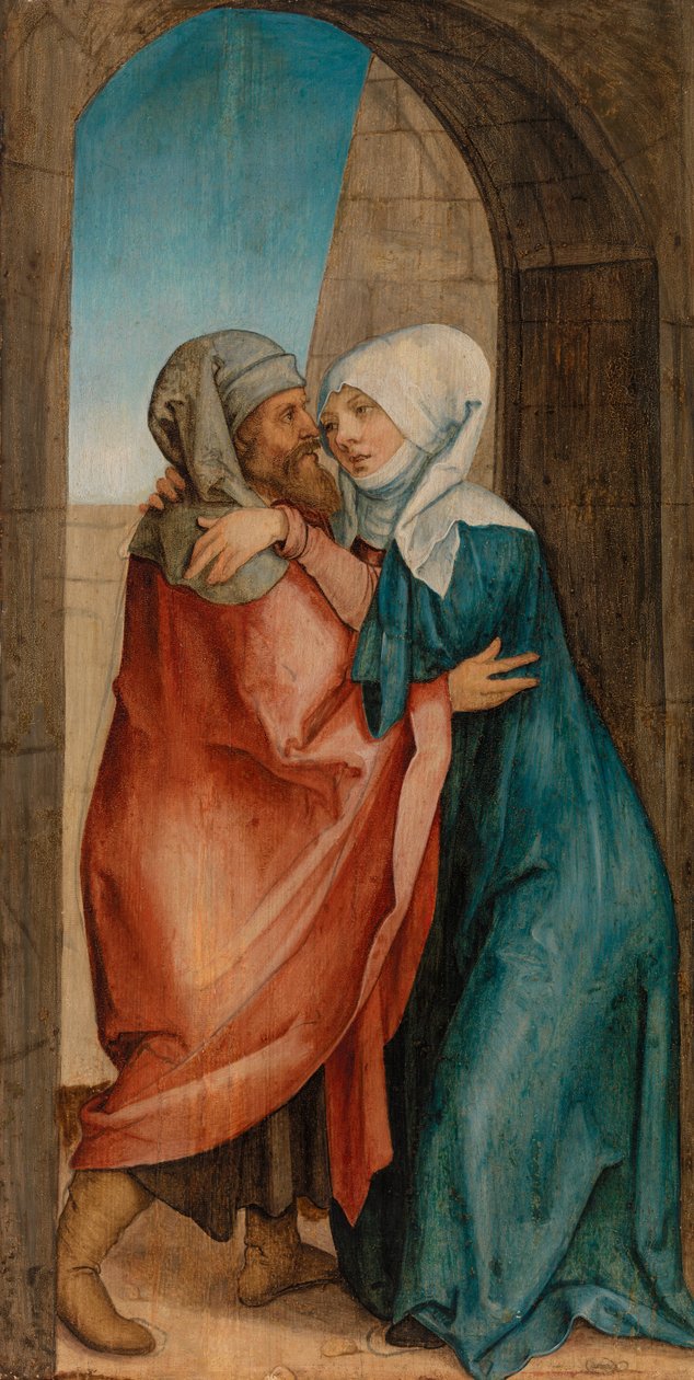 Møte av Joachim og Anna ved Golden Gate av Hans von Kulmbach