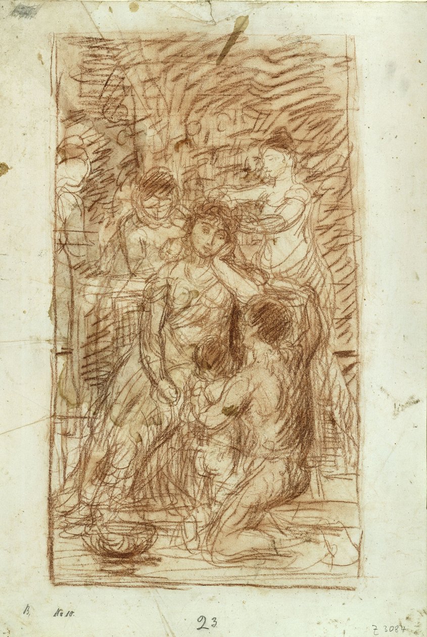 Die Toilette av Hans von Marées