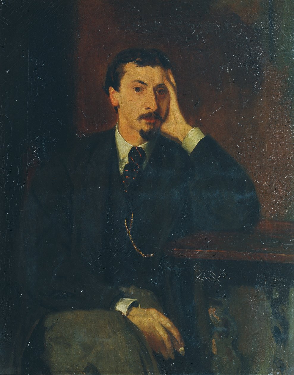 Poeten og filosofen Gotthard Oswald Marbach av Hans von Marées