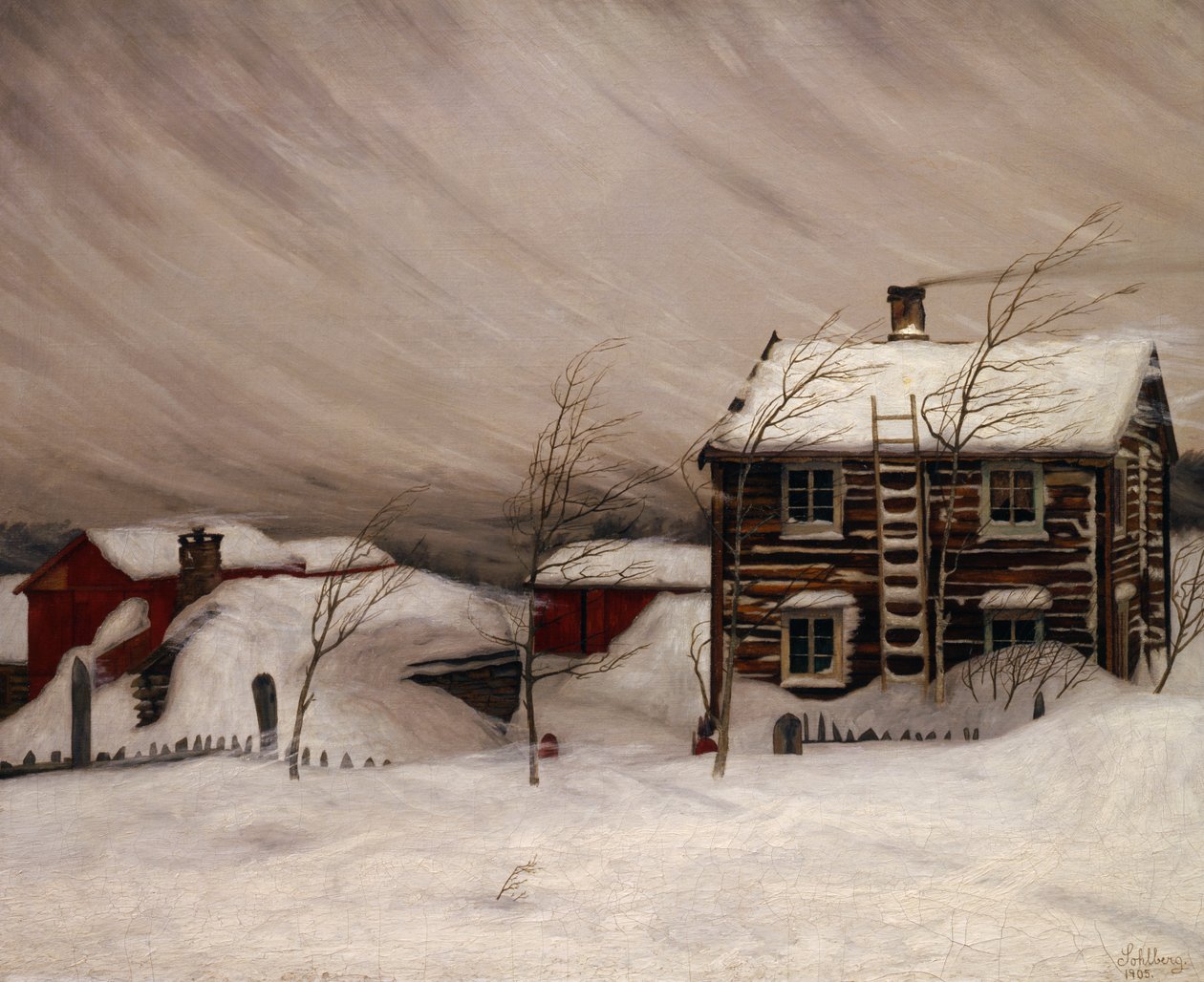 Snøstorm av Harald Oscar Sohlberg