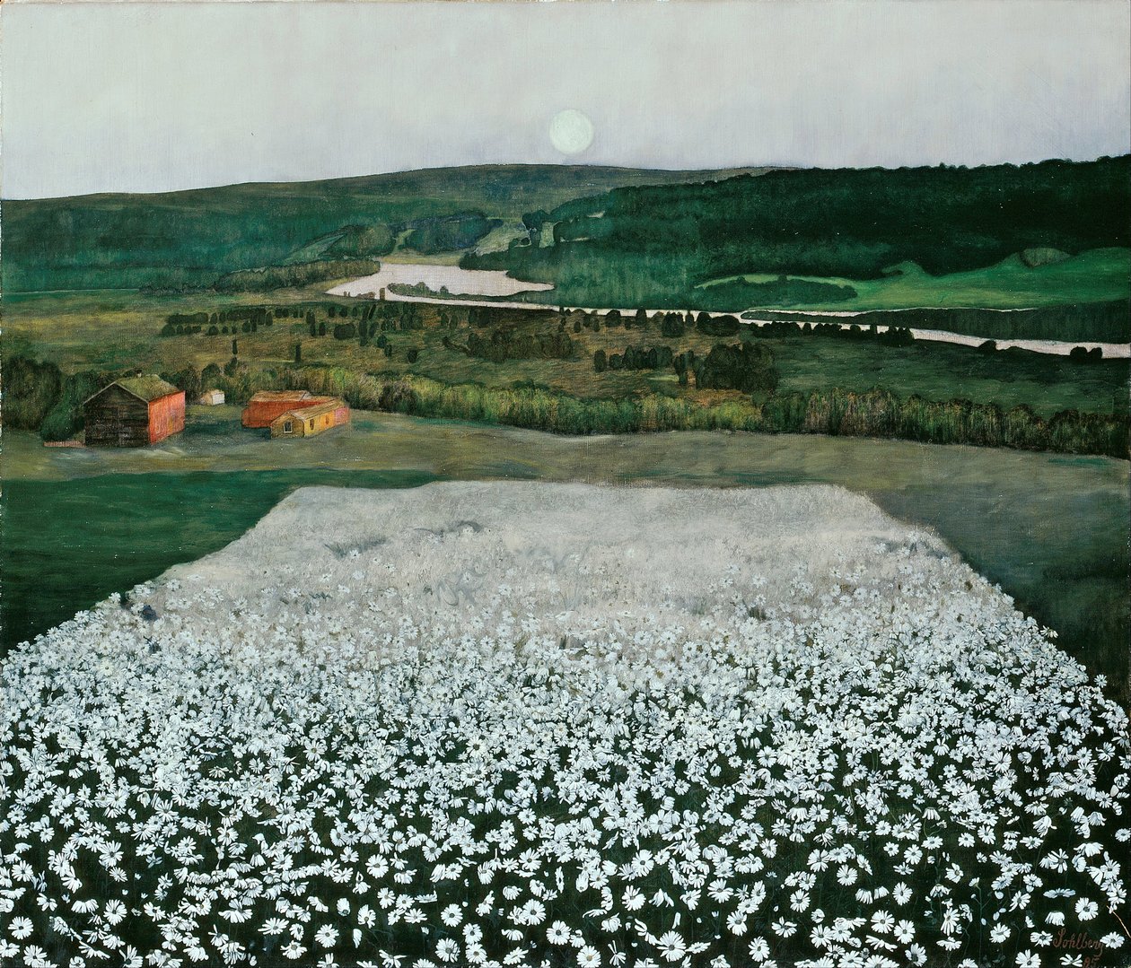 Blomstereng i nord av Harald Oscar Sohlberg