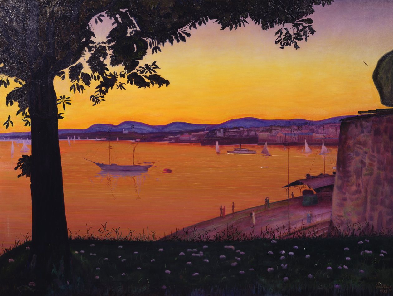 Fra Akershus Fort (olje på lerret) av Harald Oscar Sohlberg