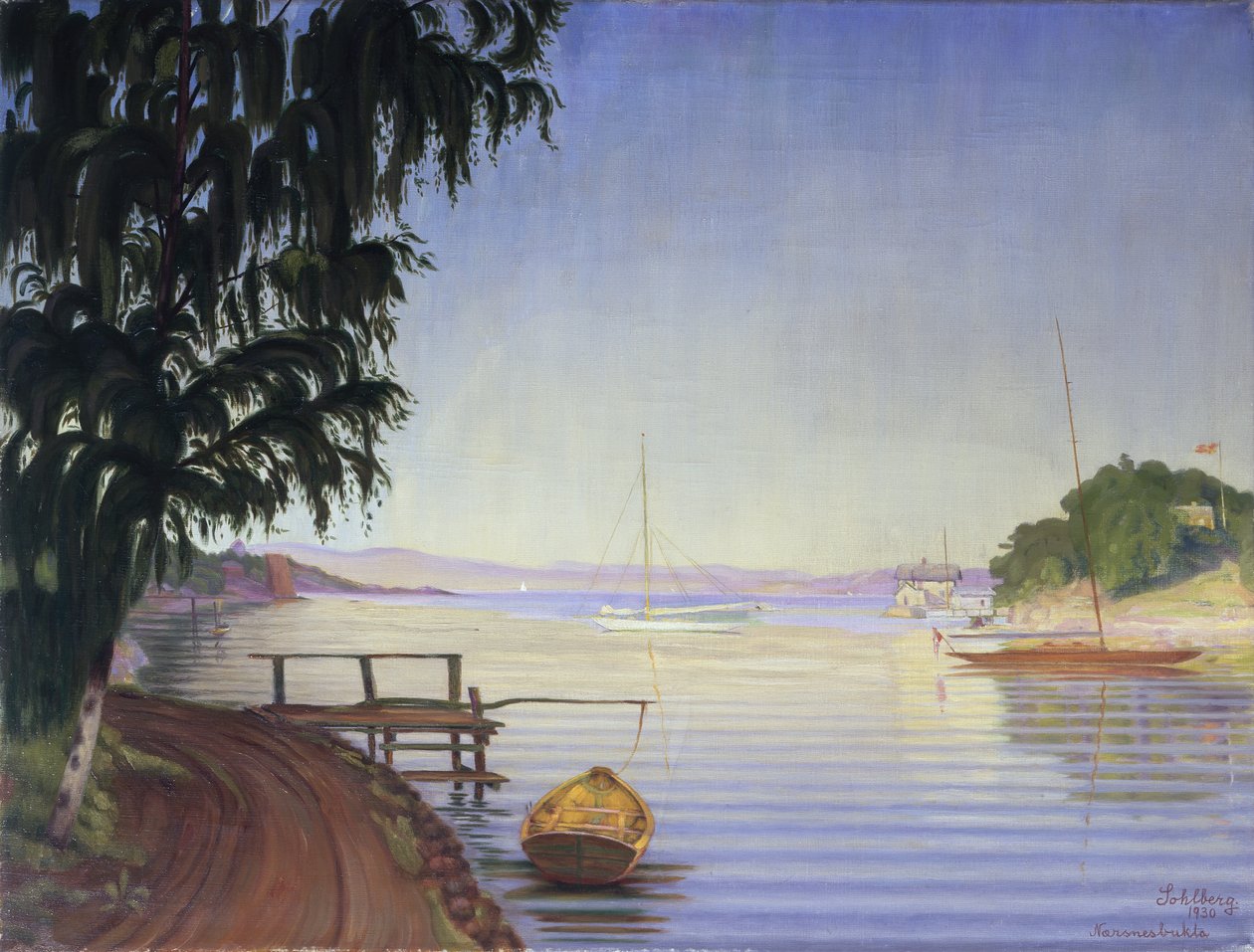 From Nærsnes Bay av Harald Oscar Sohlberg