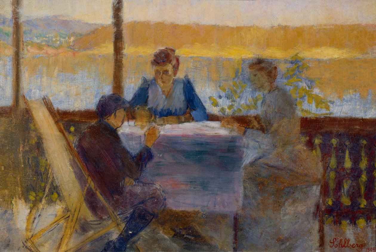 Fra Verandaen, Langøen av Harald Oscar Sohlberg