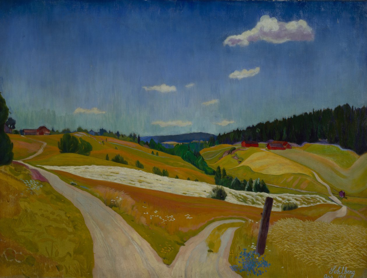 Åkerens avling av Harald Oscar Sohlberg