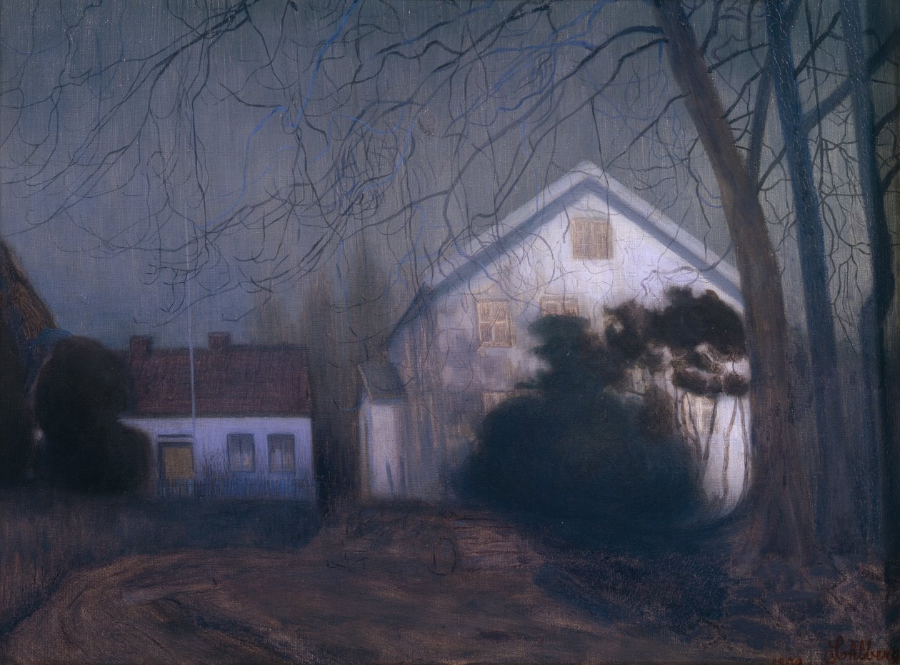 Måneskinn atmosfære av Harald Oscar Sohlberg