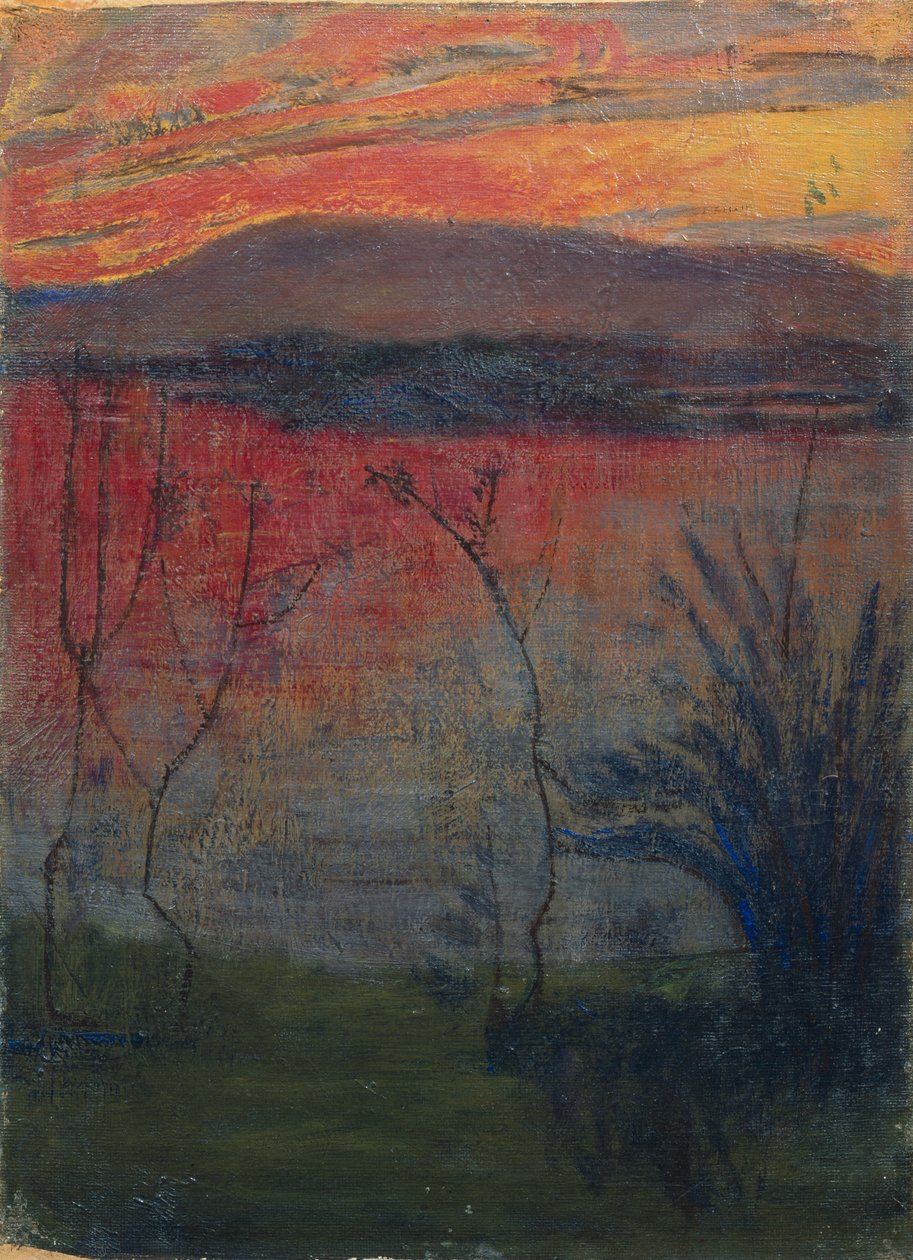Nattglød av Harald Oscar Sohlberg