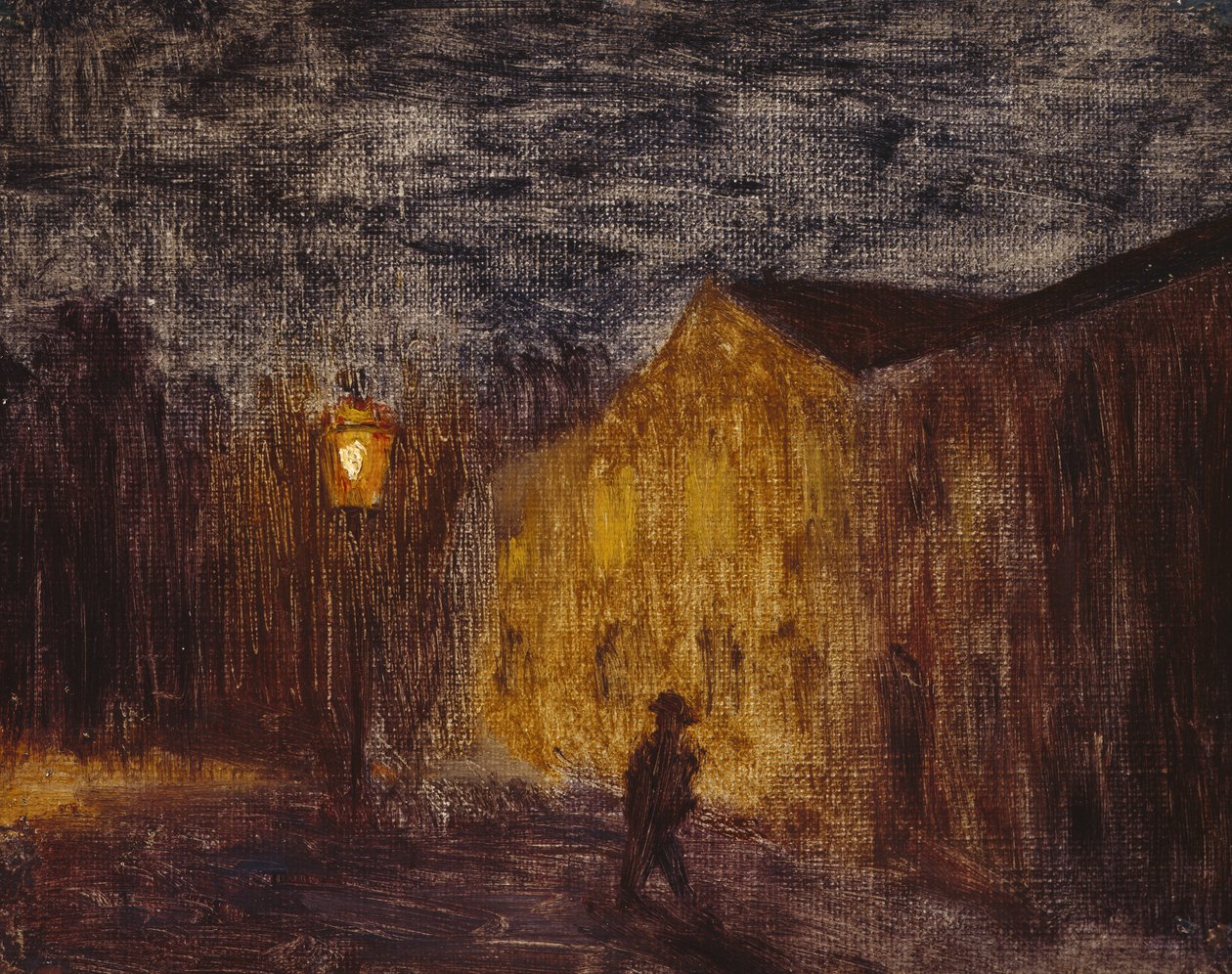 Lykten (lampe) 1894 (olje på lerret) av Harald Oscar Sohlberg